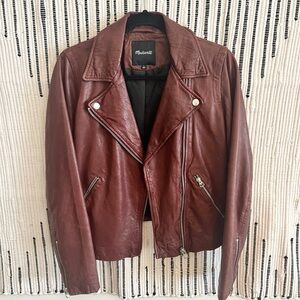 Madewell The Washed Leather Motorcycle Jacket